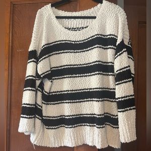 Black and white sweater from Maurices
